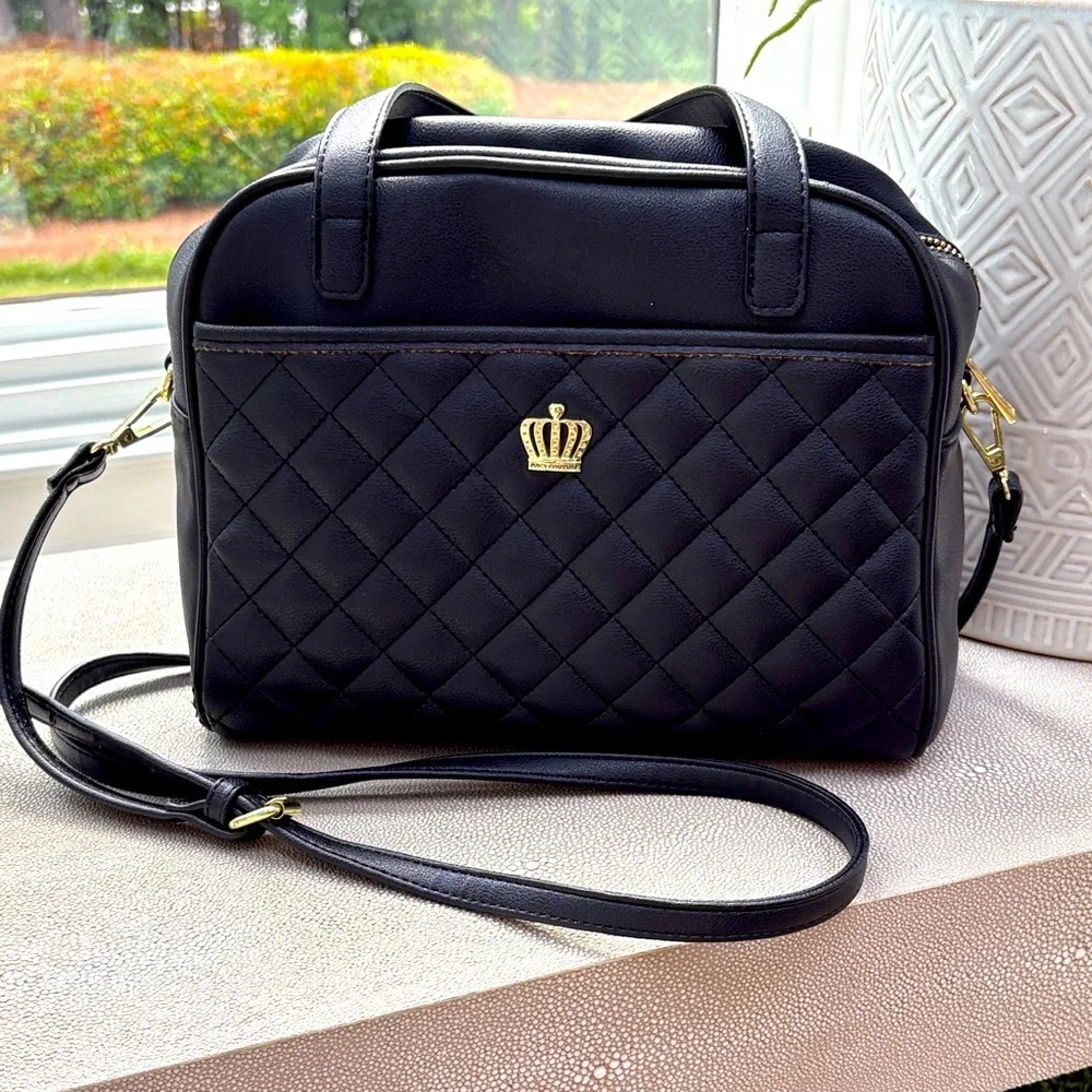 Juicy Couture Royal Satchel Crossbody Strap Black